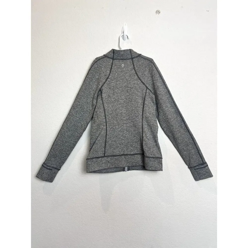 Ivivva by Lululemon Full Zip Jacket In Heathered Gray Size 14